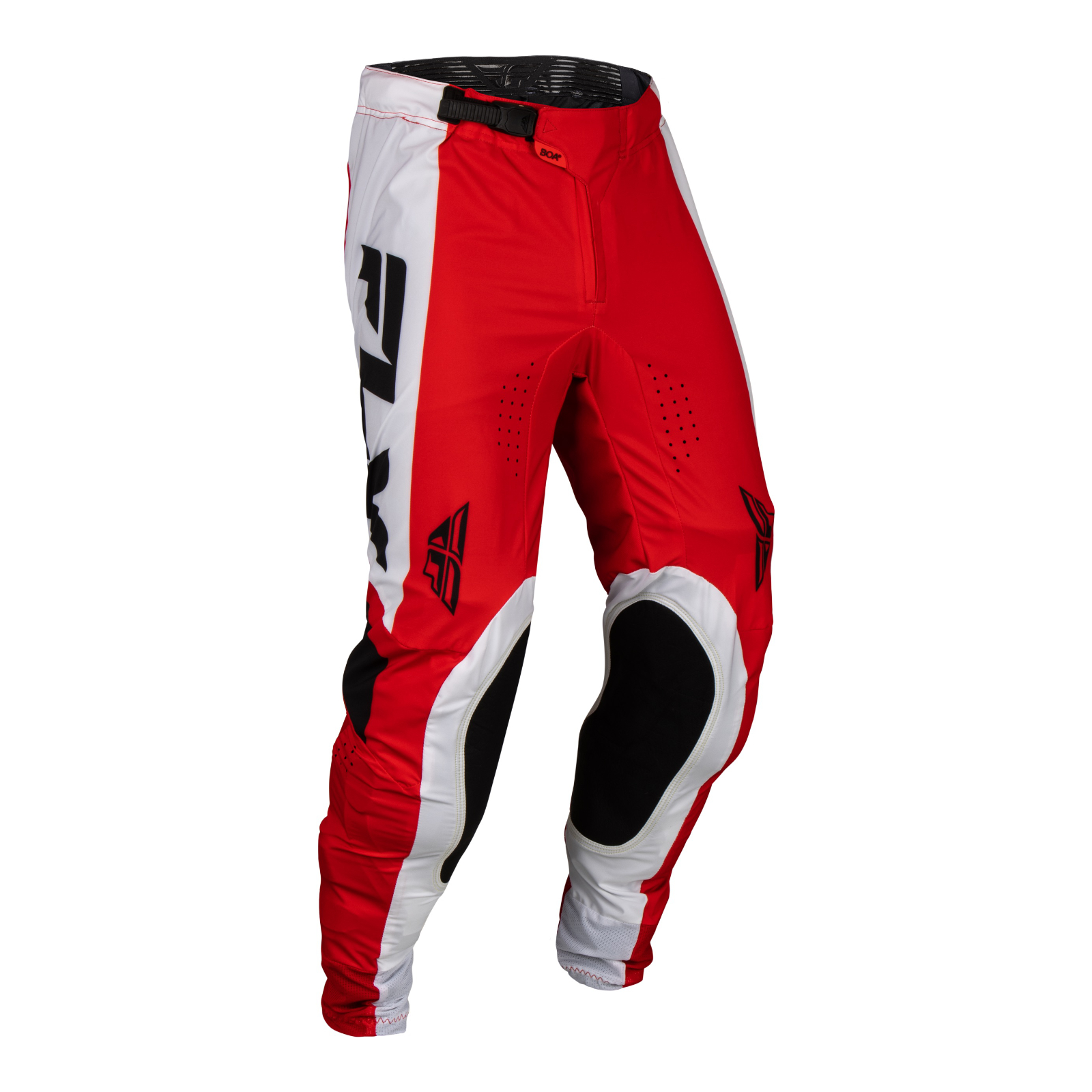 FLY Racing Lite Motocross Pants Red / White / Black - Image 1