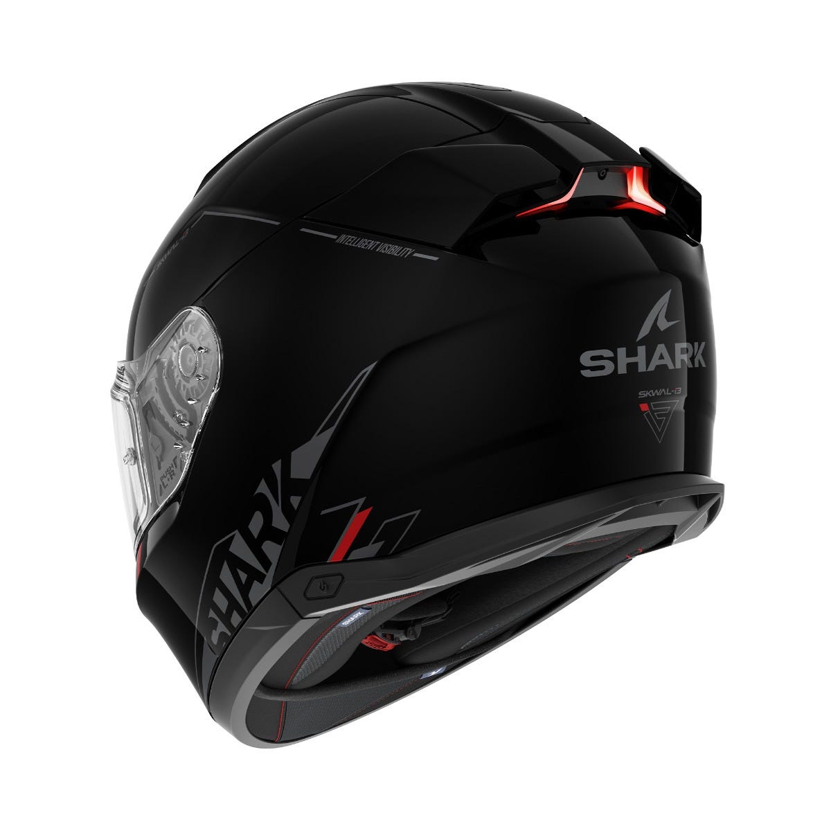 Shark SKWAL i3 Blank SP Road Helmet Black / Ant/ Red - Image 3