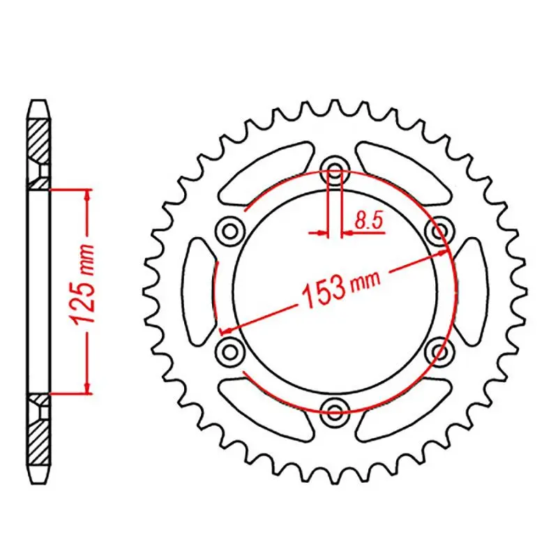 SPKT REAR RK STEEL - B4012 (SPR289)
