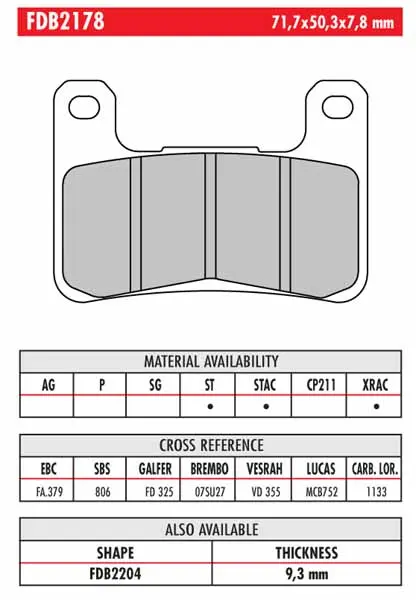 FERODO BRAKE BPADS