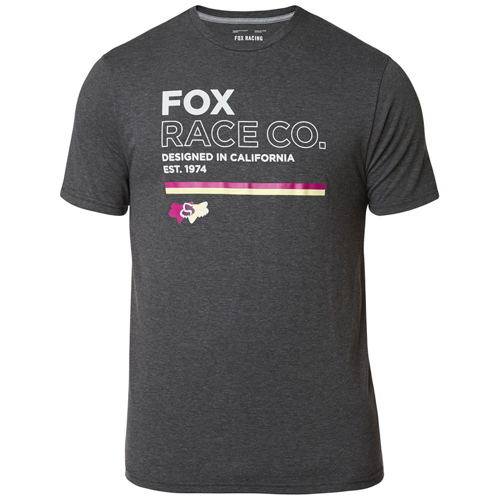 Fox Analog Tech Tee Heather Black - Image 1