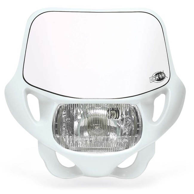 White DHH Headlight Certified DOT/ECE Acerbis [A] - Image 1