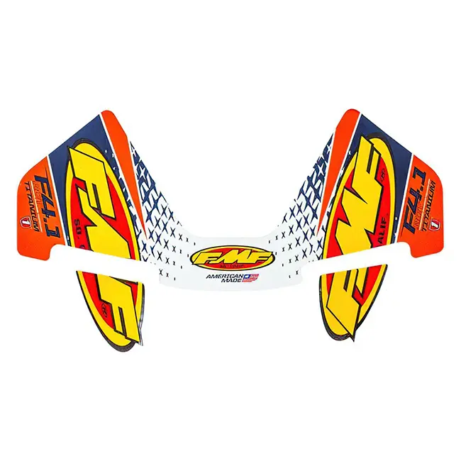 4.1 RCT Muffler Sticker Set FMF Orange Carbon Cap []