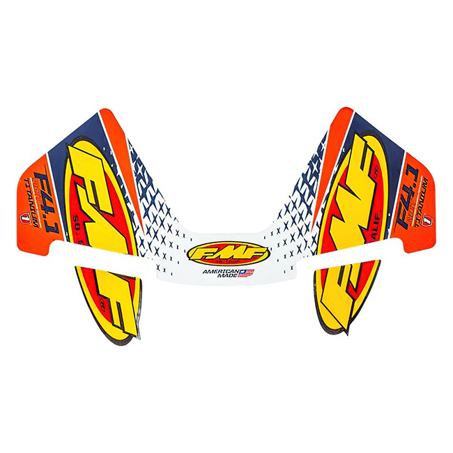 4.1 RCT Muffler Sticker Set FMF Orange Carbon Cap [] - Image 1