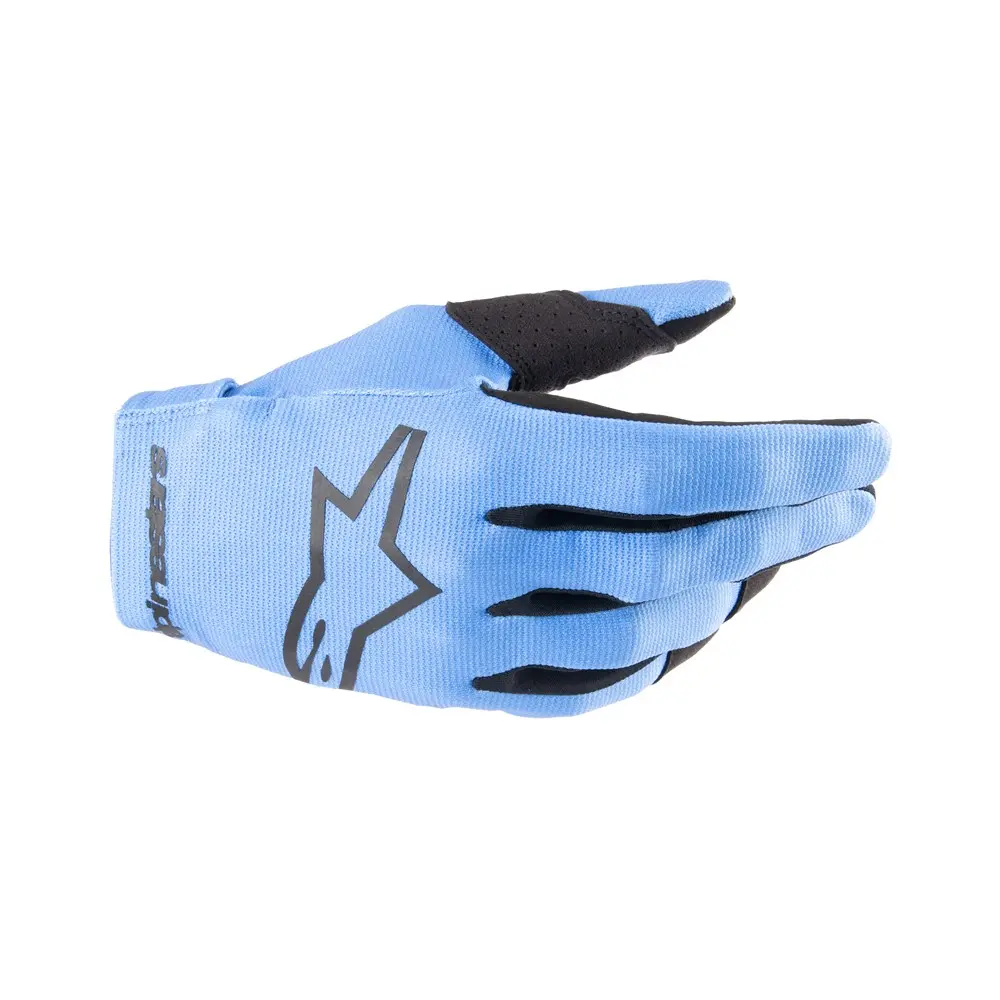 Alpinestars Radar Motocross Gloves Youth Light Blue/Black