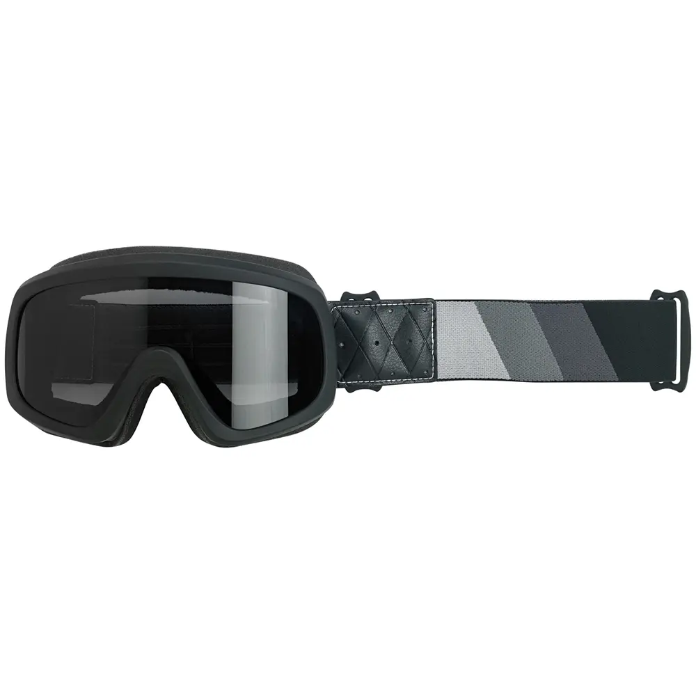 Biltwell Overland 2.0 Tri-Stripe Goggles Silver/Grey/Black