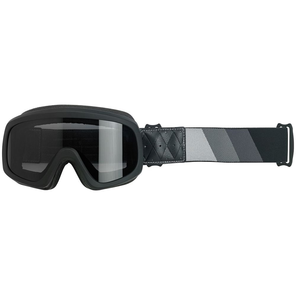 Biltwell Overland 2.0 Tri-Stripe Goggles Silver/Grey/Black - Image 1