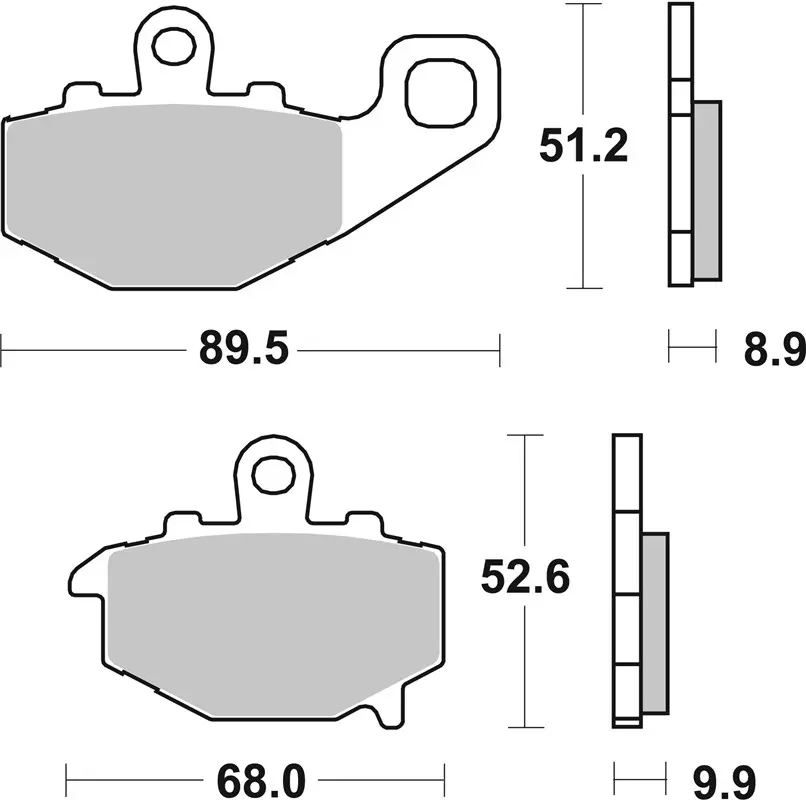 SBS 687RQ Rear Brake Pads