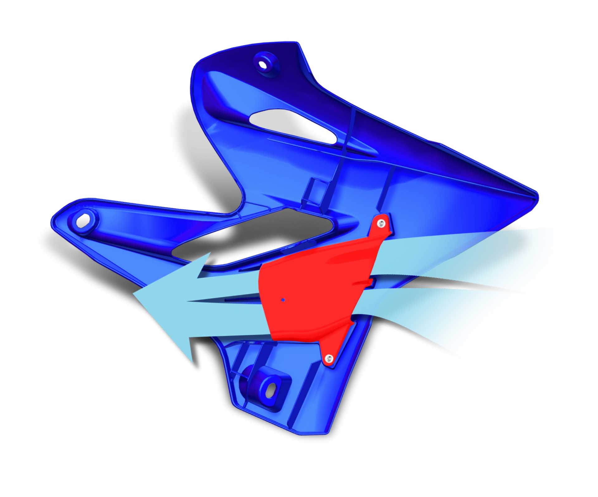 SHROUD YZ125 YZ250/X 05-16 BLU - Image 2
