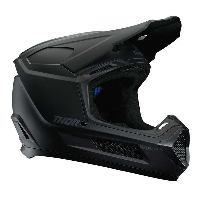Thor Fleet Motocross Helmet Youth Blackout Matte - Image 1