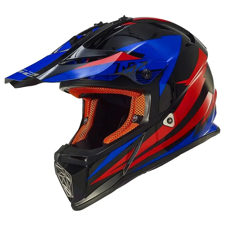 LS2 MX437 FAST HELMET RACE BLU/RED MED