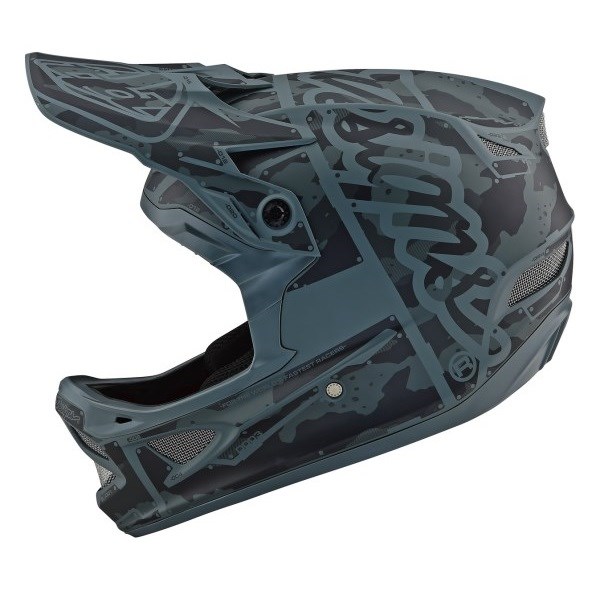 Helmet Troy Lee D3 AS Fiberlite Factory Camo Green - Image 2