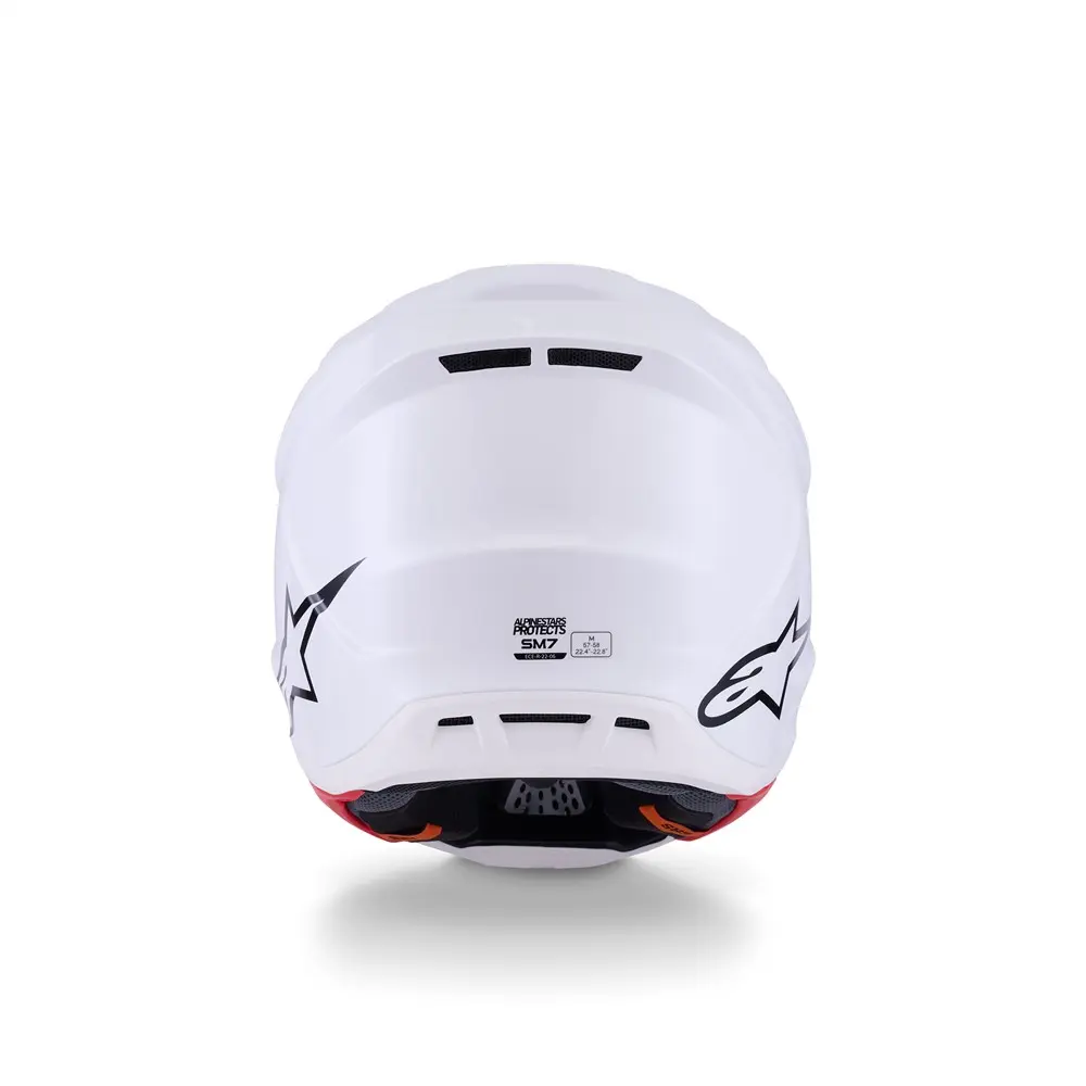 S-M7 Helmet Solid Gloss White XS