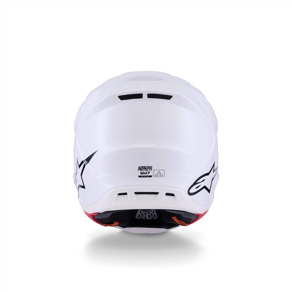 S-M7 Helmet Solid Gloss White XS - Image 5