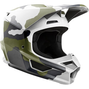 Motocross Helmet Fox V1 Przm Ece Youth Camo - Image 1