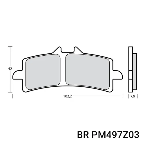 BRAKE PADS FRONT Z03 TRACK/ROAD - 07BB37