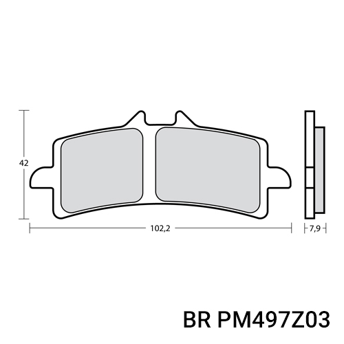 BRAKE PADS FRONT Z03 TRACK/ROAD - 07BB37 - Image 1