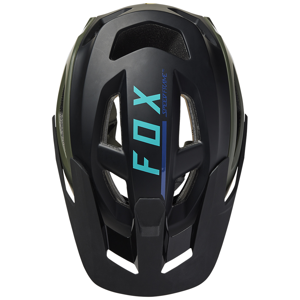 Fox Speedframe Pro Blocked Mips Bike Helmet Army - Image 4
