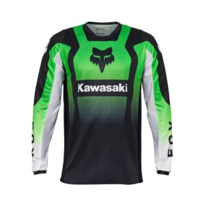 Fox 180 Kawasaki Motocross Jersey Flo Green - Image 1