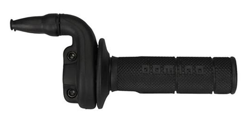MX/E THROTTLE/GRIPS ALU BLACK 3.1D./mm 63mm MAX DESMO KRE 4 STROKE - Image 1