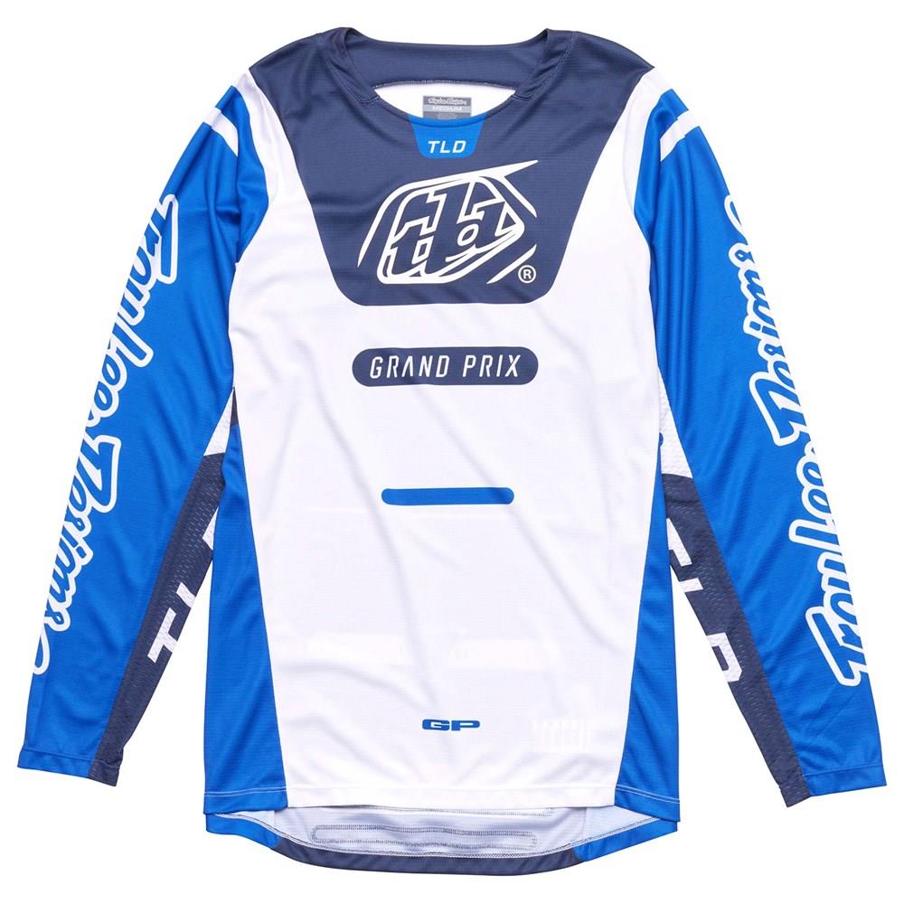 Troy Lee Designs GP Pro Blends Motocross Jersey White/Blue - Image 1