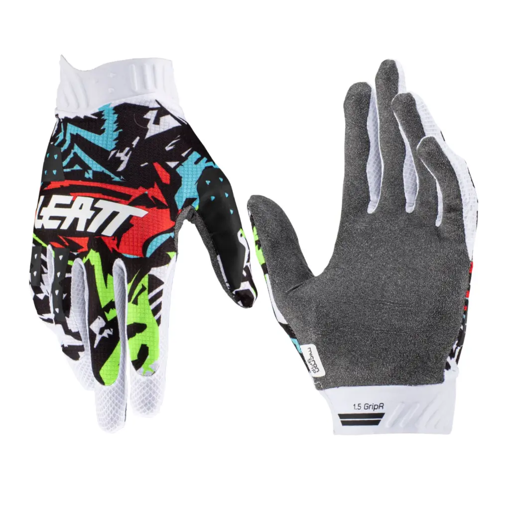 Leatt Moto 1.5 Motocros Glove Youth Zebra