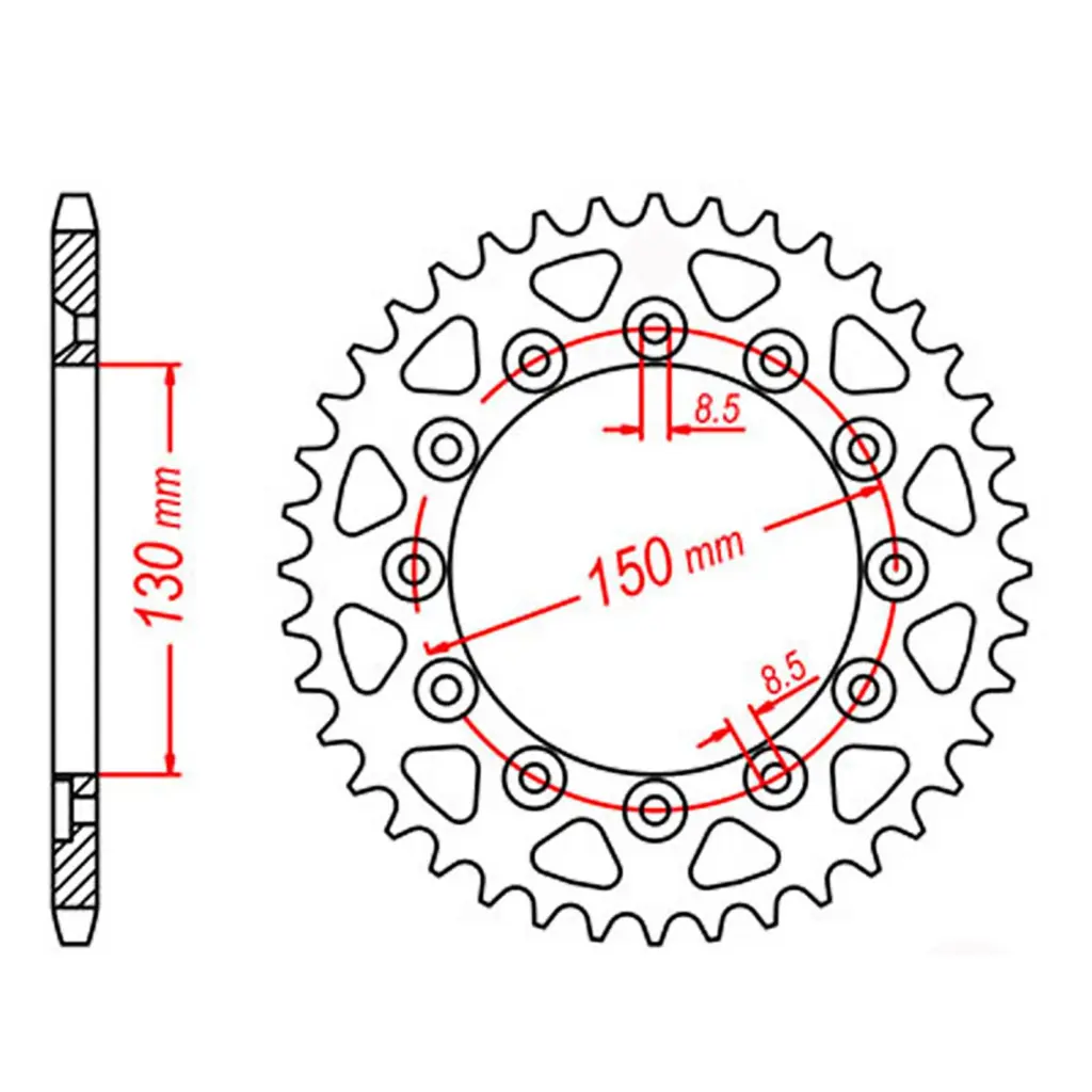 SPKT REAR OE STEEL 245/2 41T #520