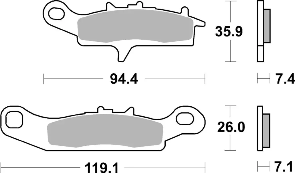 SBS 798RSI Front/Rear Brake Pads