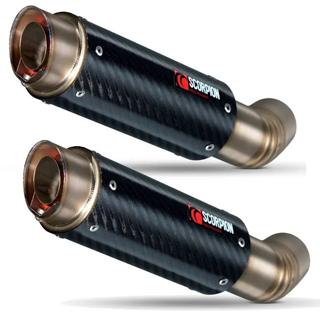 Kawasaki Z1000 14-17 RP1-GP Slip-on Pair Carbon