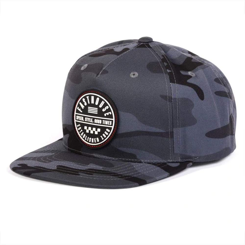 Fasthouse Statement Hat Black Camo - One Size - Image 1