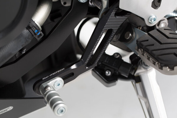 SW MOTECH GEAR LEVER CNC ALUMINIUM STOCK HARDCOAT FINISHED TWO PIECE LEVER INFINITE ADJUSTABILITY - Image 1