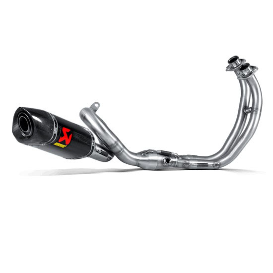 Full Stainless System/Carbon Muffler  Yamaha MT07/FZ07 14-23/XSR700 16-23/Tracer 700 16-19/Tracer 7/GT 2020-23 - Image 1