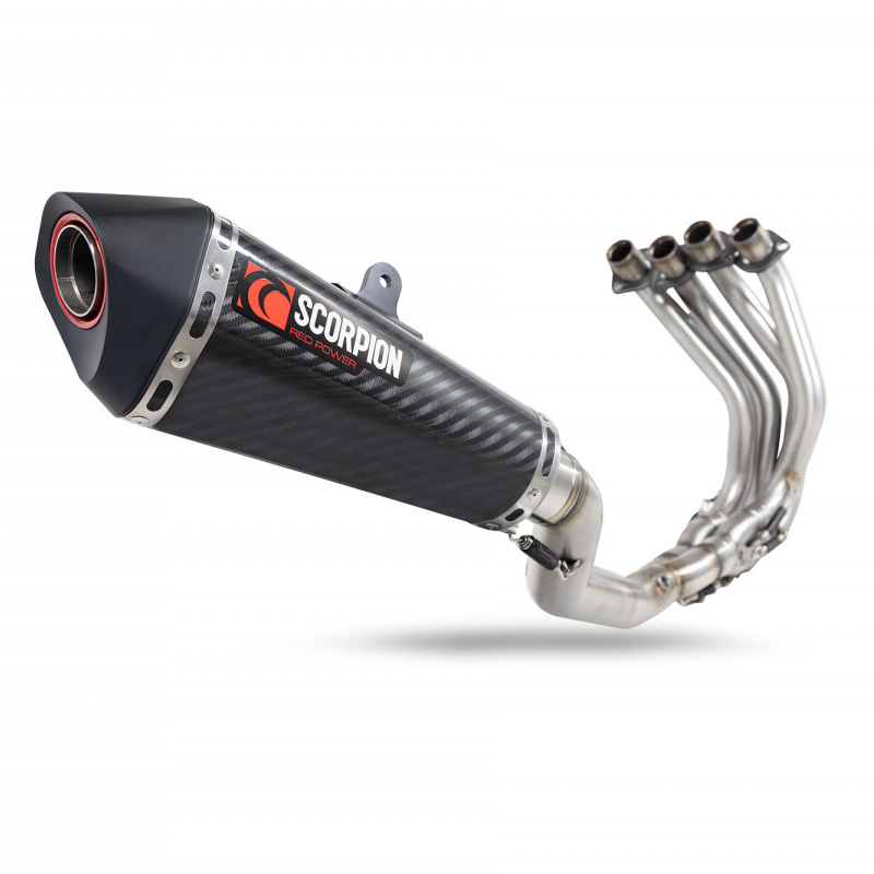 Ninja ZX-25R Serket Taper Full System Carbon Fibre Sleeve 2020-2022 - Image 1