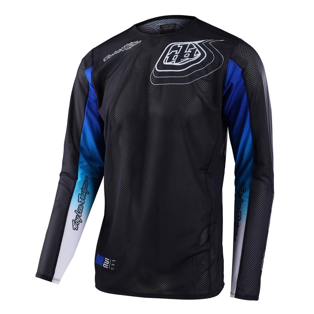 Troy Lee Designs Pro Air Richter Motocross Jersey Black / Blue - Image 2