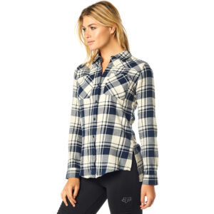 Fox Flown Flannel Shirt Ladies Sand - Image 2