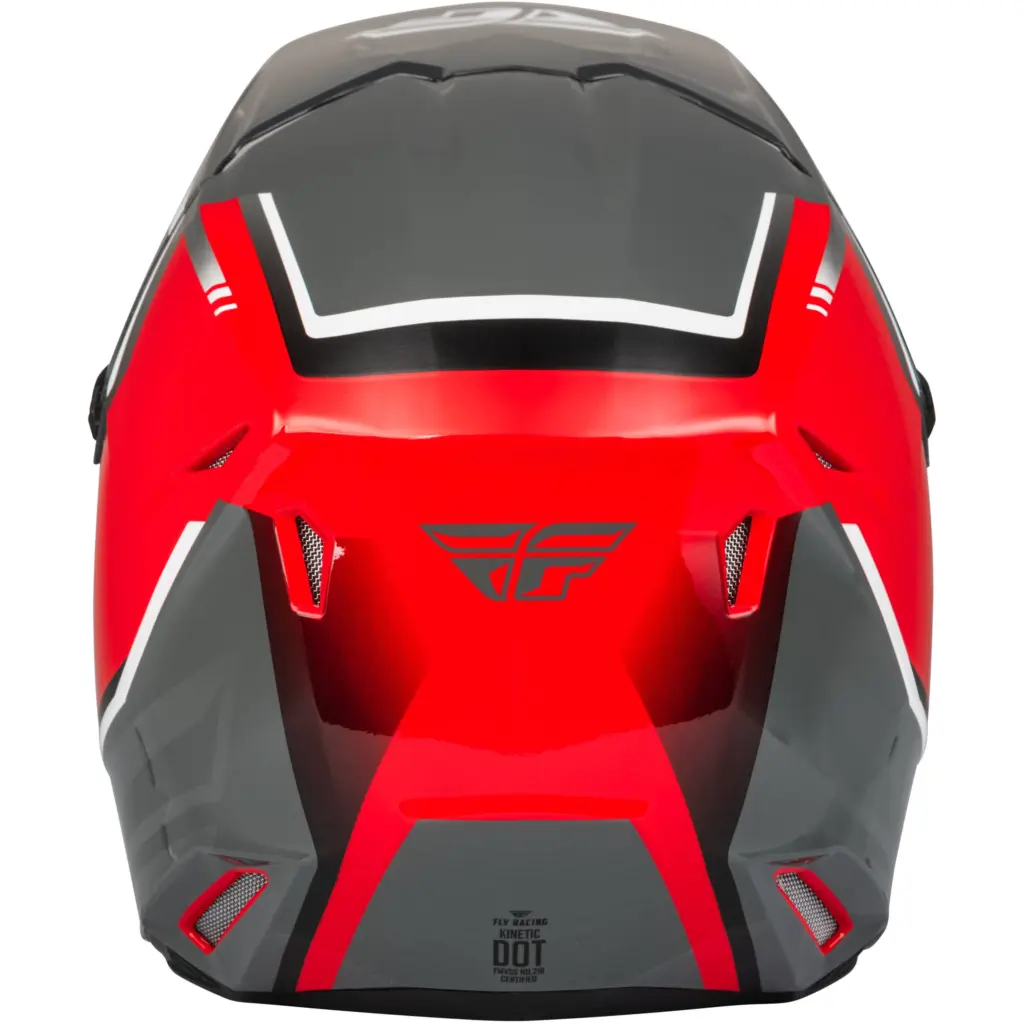 Fly Kinetic Vision Motocross Helmet Red/Grey