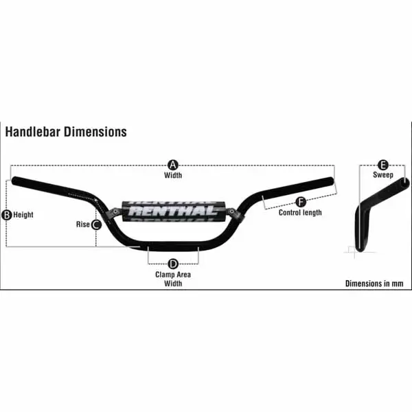 RENTHAL 7/8 ROAD HIGH SIL