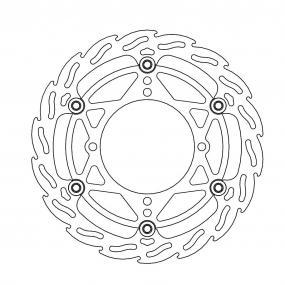 BRAKE DISC FRONT MOTO MASTER FLAME OVERSIZED 270MM KAWASAKI KX125 KX250 06-08 KX250F KX450F 06-14 - Image 1