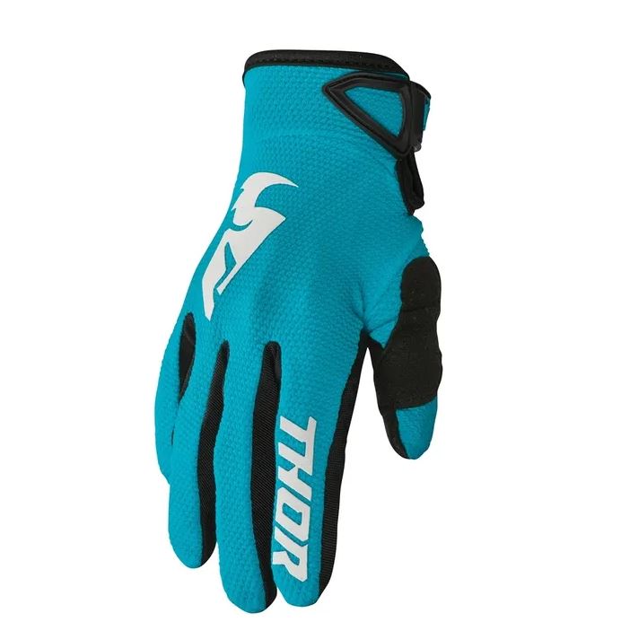 Thor Sector Motocross Gloves Ladies Aqua/White - Image 1