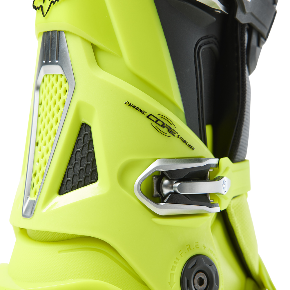Fox Instinct Motocross Boots Flo Yellow - Image 9