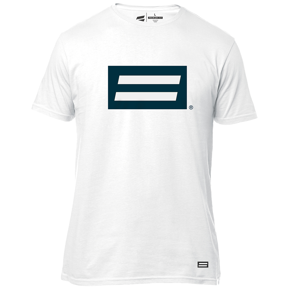 Shift Archival Tee White/Navy - Image 1