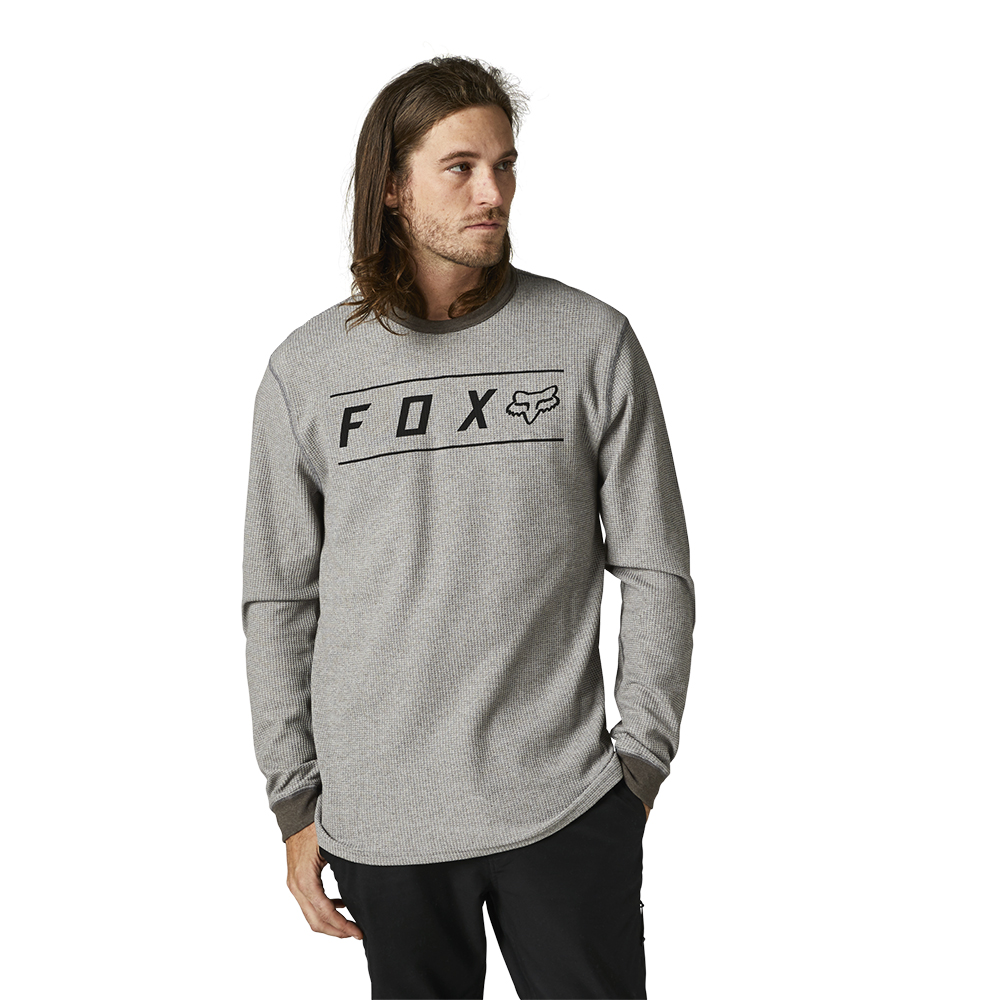 Fox Pinnacle Thermal Long Sleeve Tee Heather Graphite - Image 1