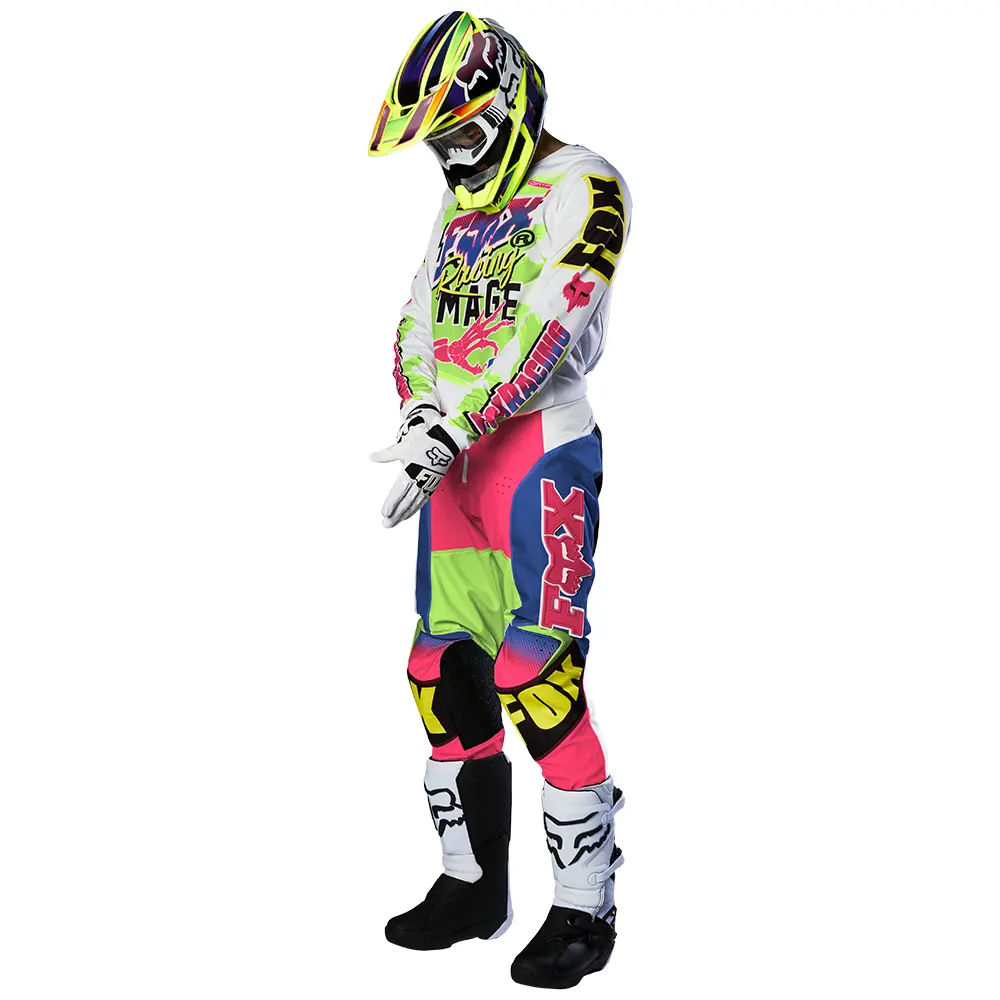 Motocross Jersey Fox 180 Castr White