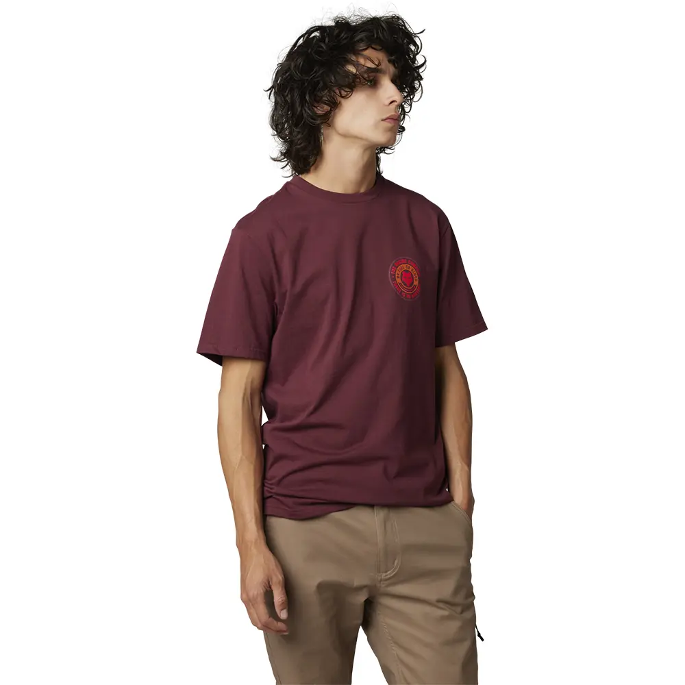 Fox Mysticks Tee Dark Maroon