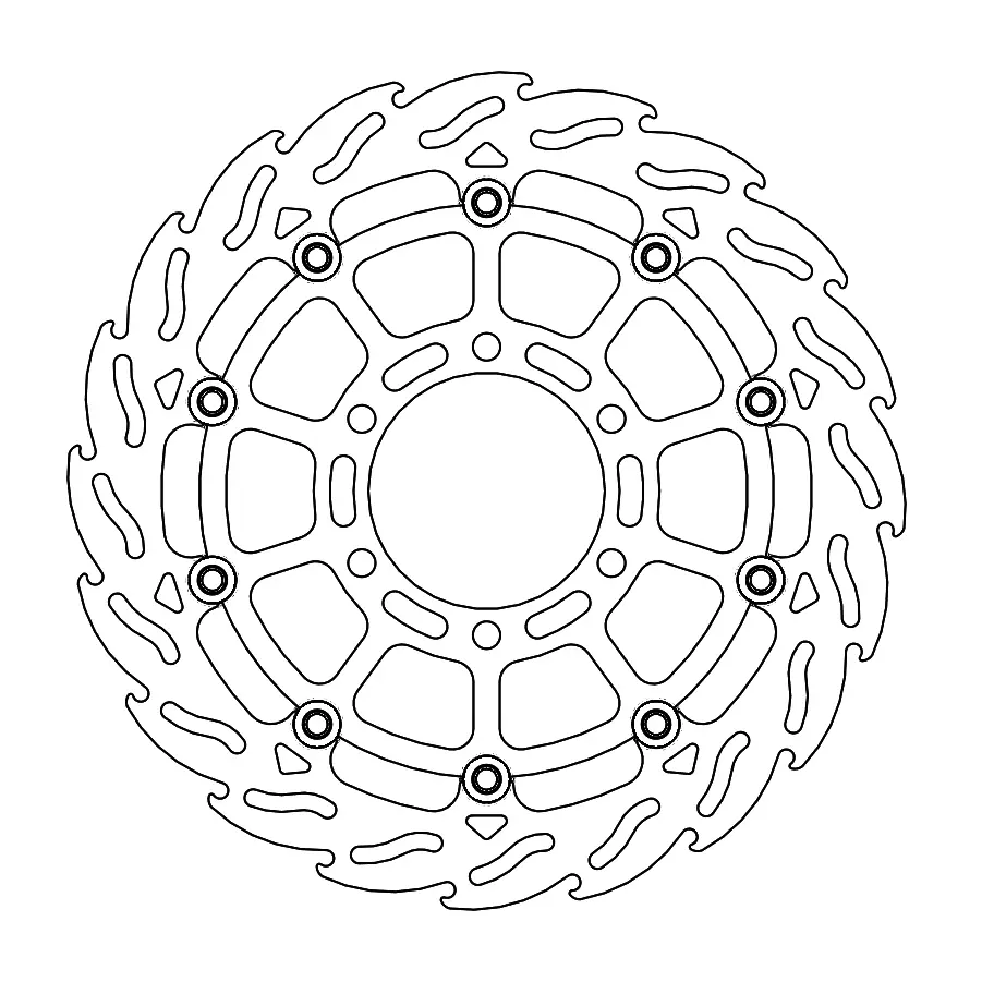 BRAKE DISC FRONT MOTO MASTER FLAME FLOATING HUSQVARNA KTM