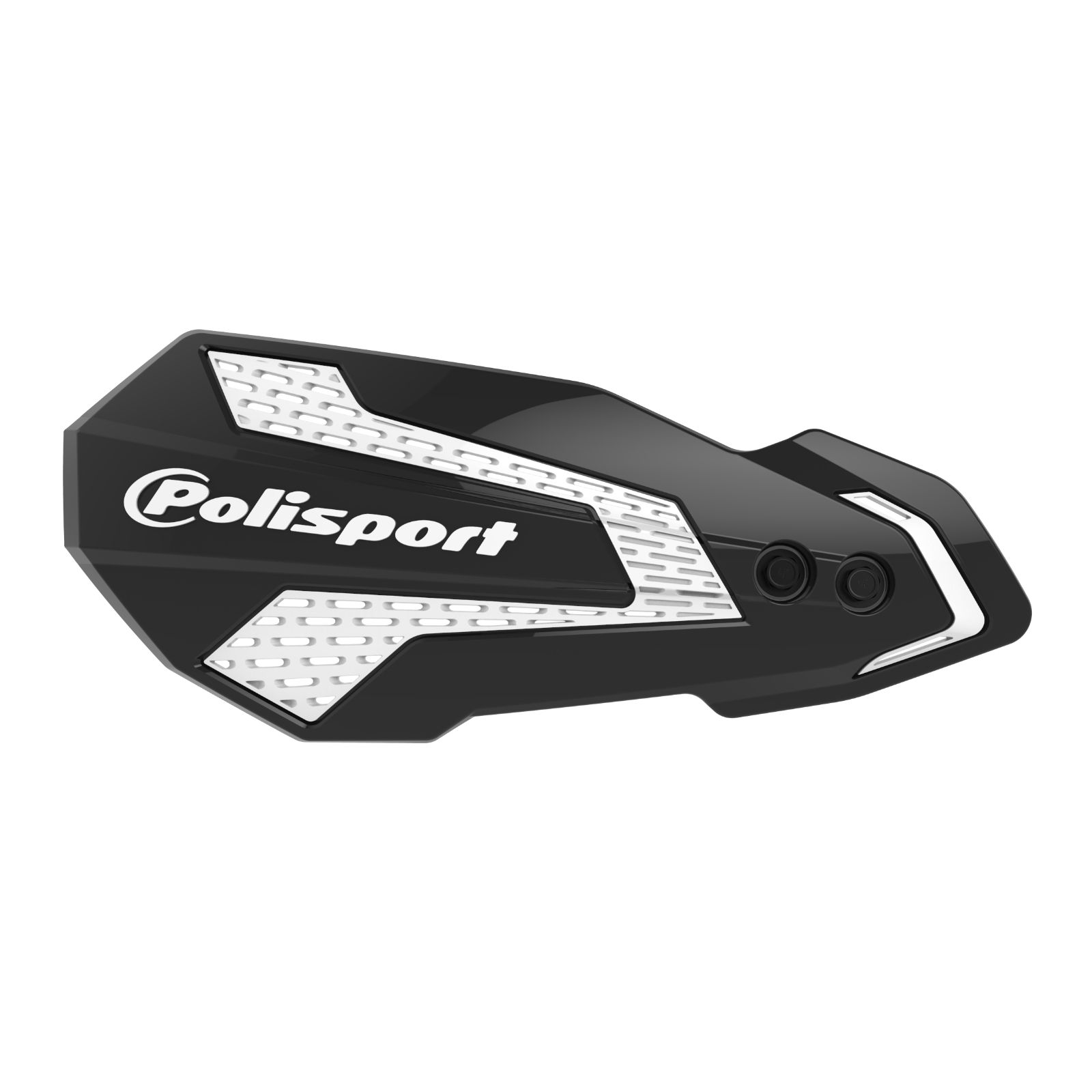 POLISPORT MX FLOW HANDGUARD BLK/WHT YAM YZ/YZF/WR 08-22 - Image 1