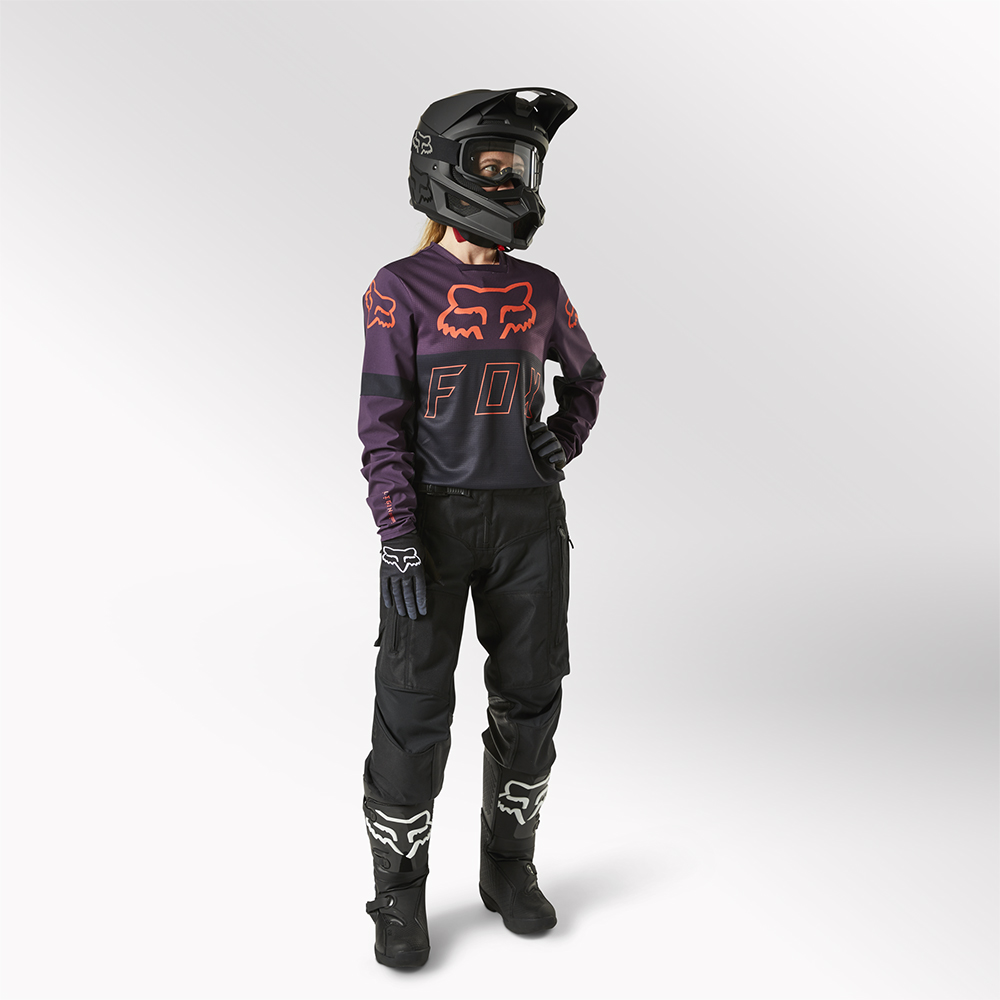 Fox Legion LT Womens Black Motocross Jersey - Image 4