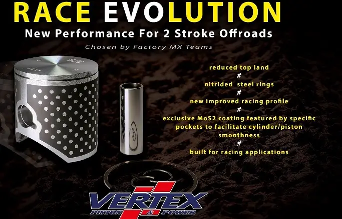 PISTON KIT VERTEX RACE EVOLUTION GASGAS MC85 2021 HUSQVARNA TC85 14-21 KTM 85SX 03-21 46.96MM