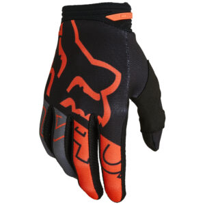 Fox 180 Skew Black/Orange Motocross Gloves - Image 1