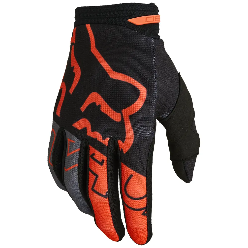 Fox 180 Skew Black/Orange Motocross Gloves